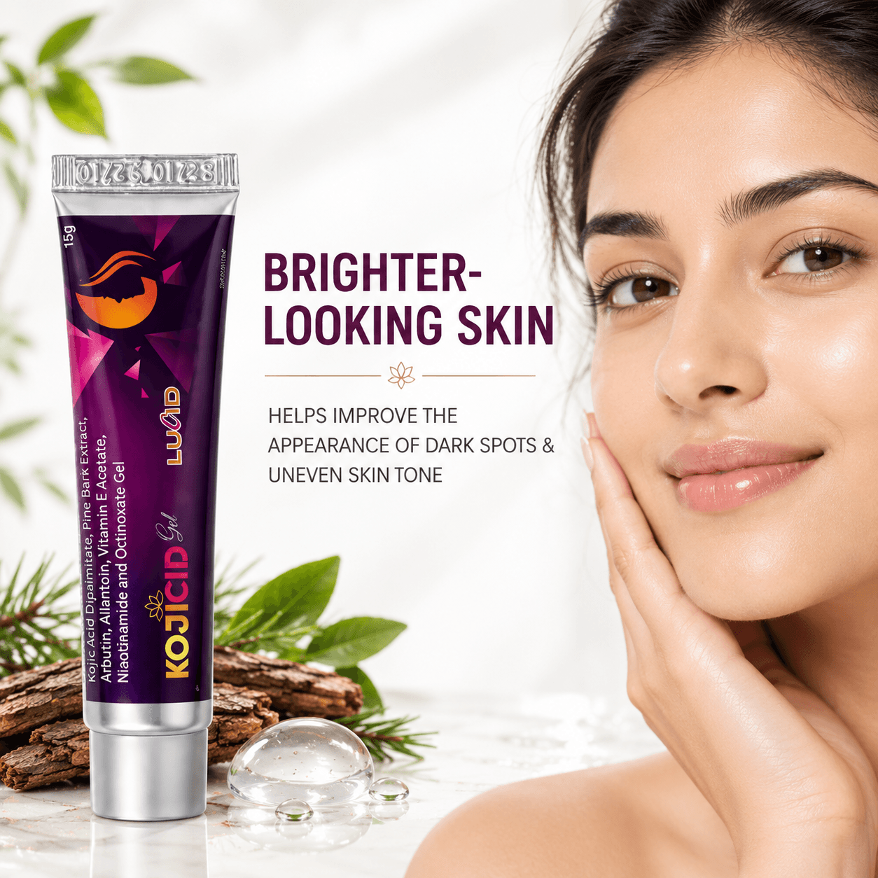 Kojicid Gel brightening gel, 15 g tube, pack of 2